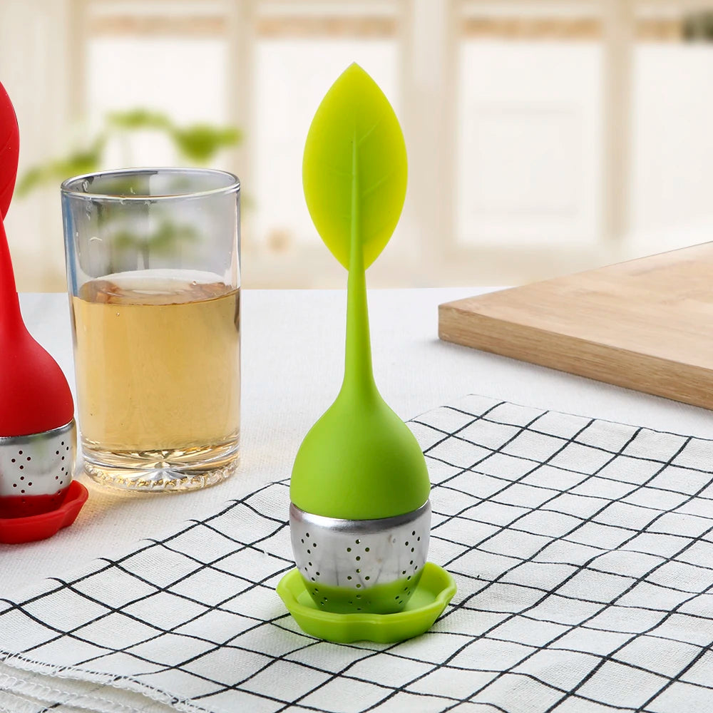 Silicone Leaf Tea Infuser Set
