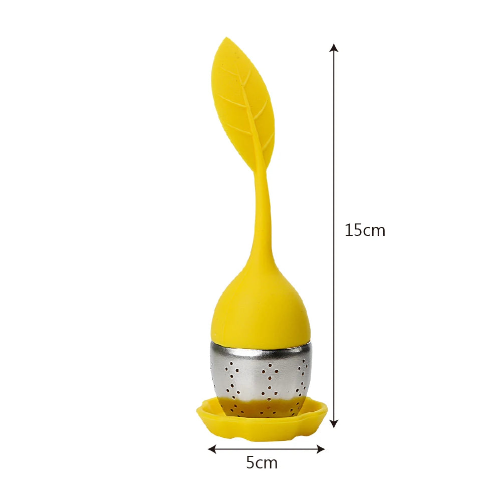 Silicone Leaf Tea Infuser Set