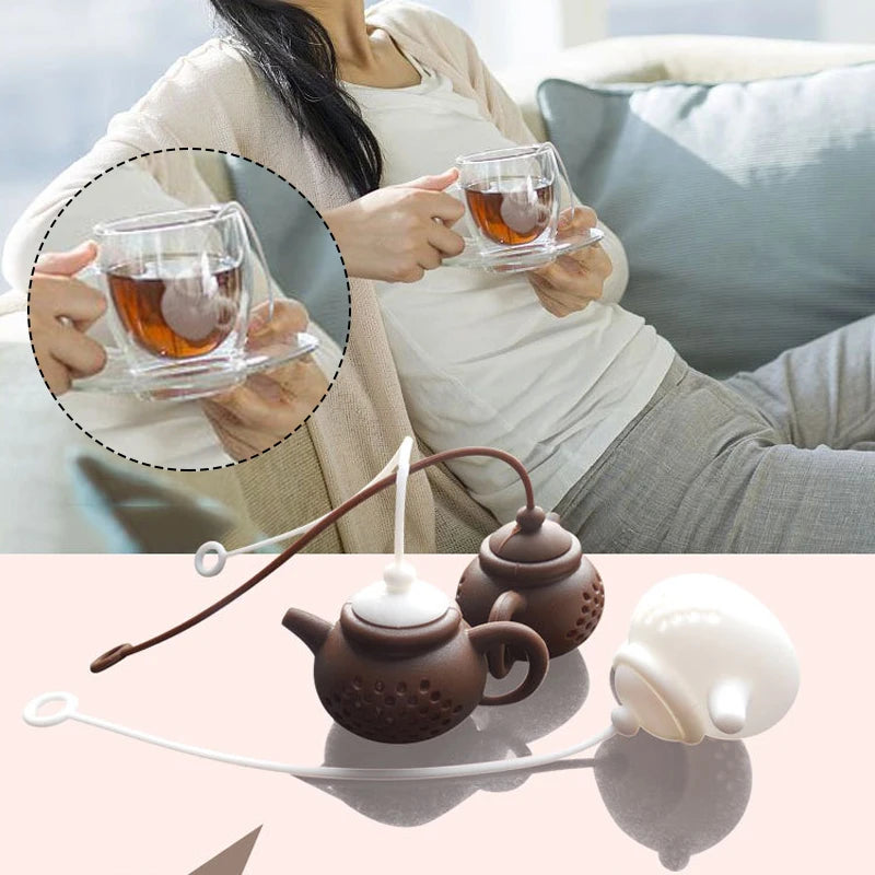 Silicone Teapot-shape Tea Infuser