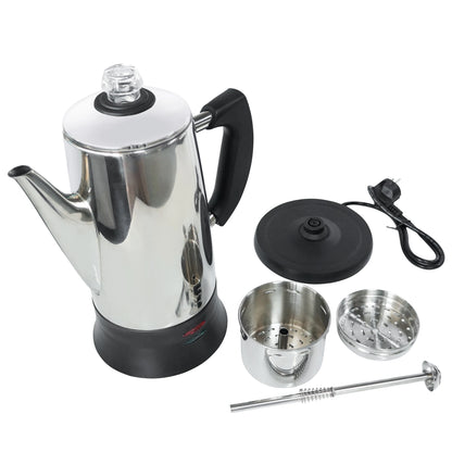 Stainless Steel Electric Percolator Pot